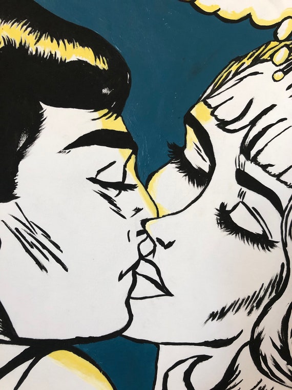 Original pop art painting Etsy