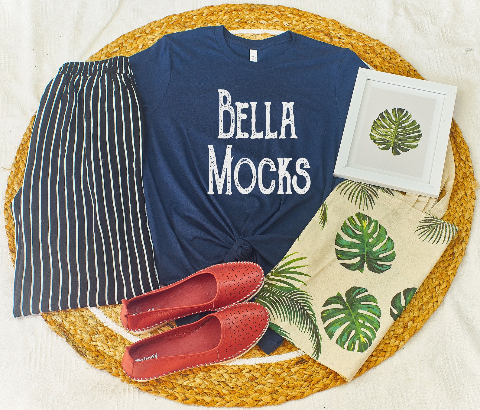 Download Bella Canvas 3001 Mockup Bella Canvas Navy T Shirt Mockup | Etsy