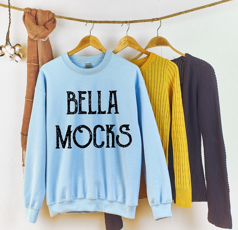 Download Gildan Light Blue Mockup Sweatshirt Mockup Fall Mockup | Etsy