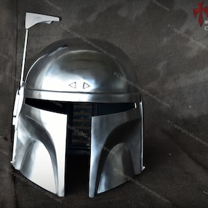 Metal Boba Fett Helmet Ver 2 for Mandalorian cosplay/costumes/Collection/LARP
