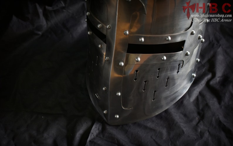Medieval Reenactment /& role Plays Knight Templar Crusade Helmet for