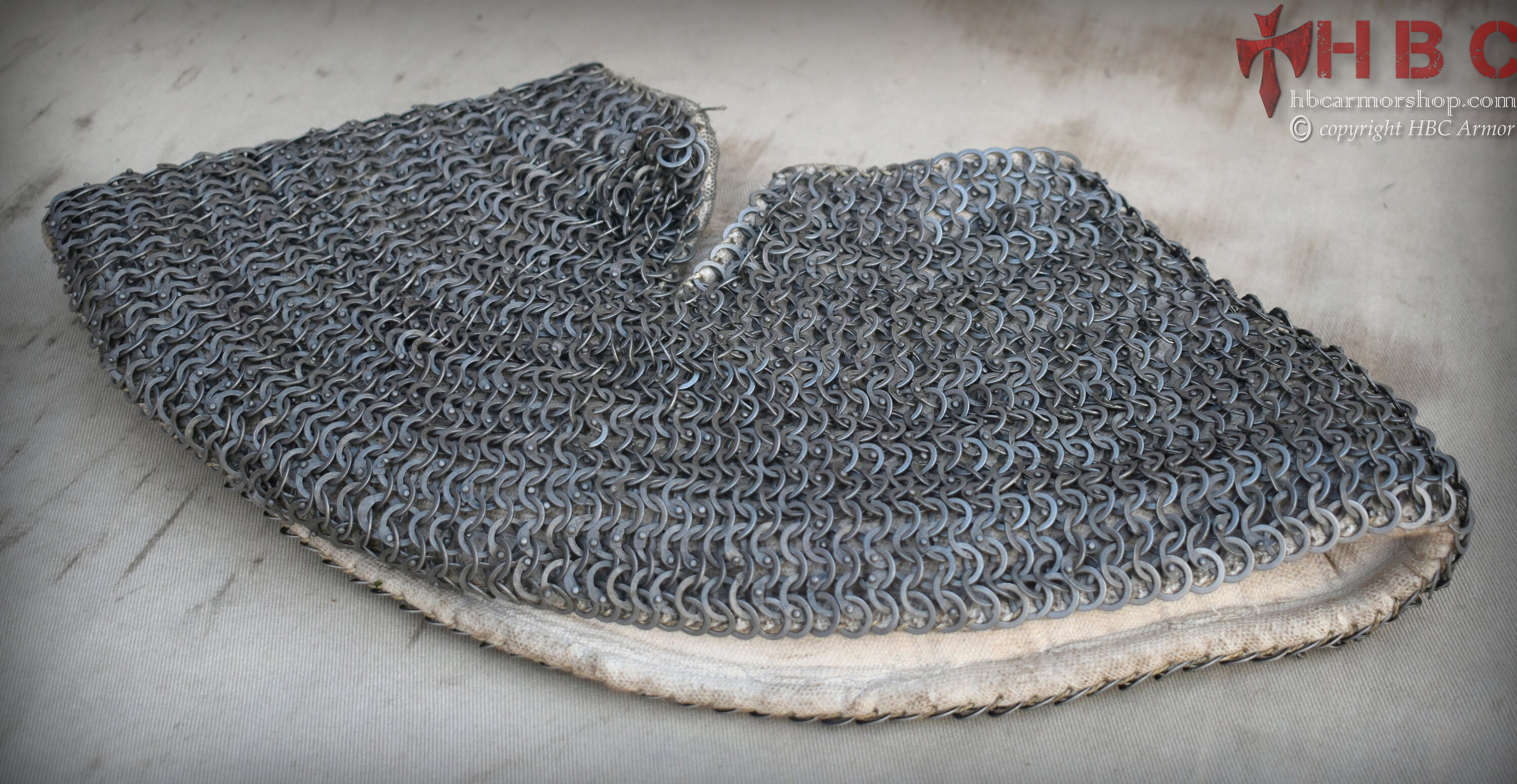 Chainmail collar for armored combat • Medieval Extreme
