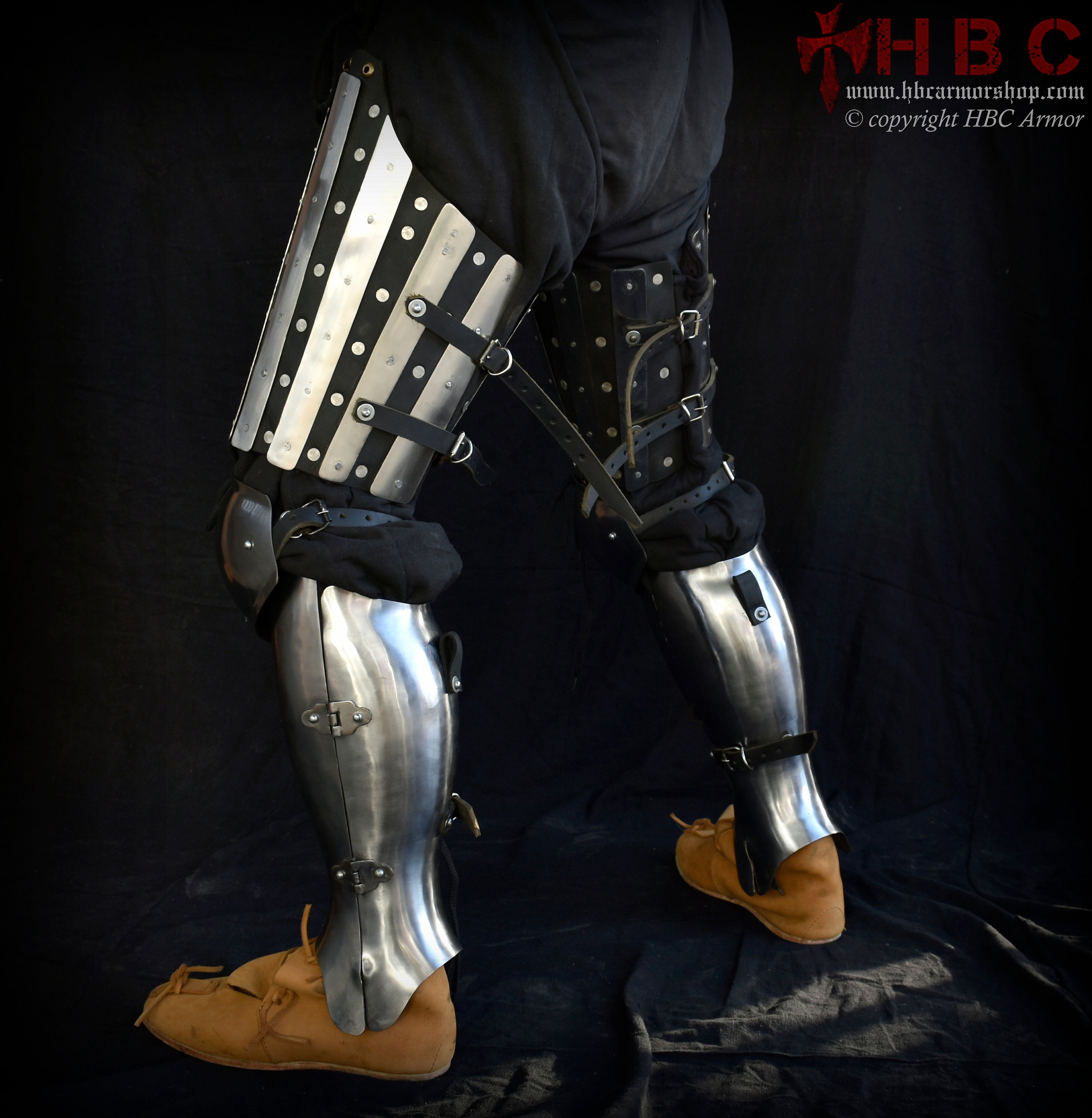 Splint Thigh Armour With Floating Knee cop & Case greave Etsy
