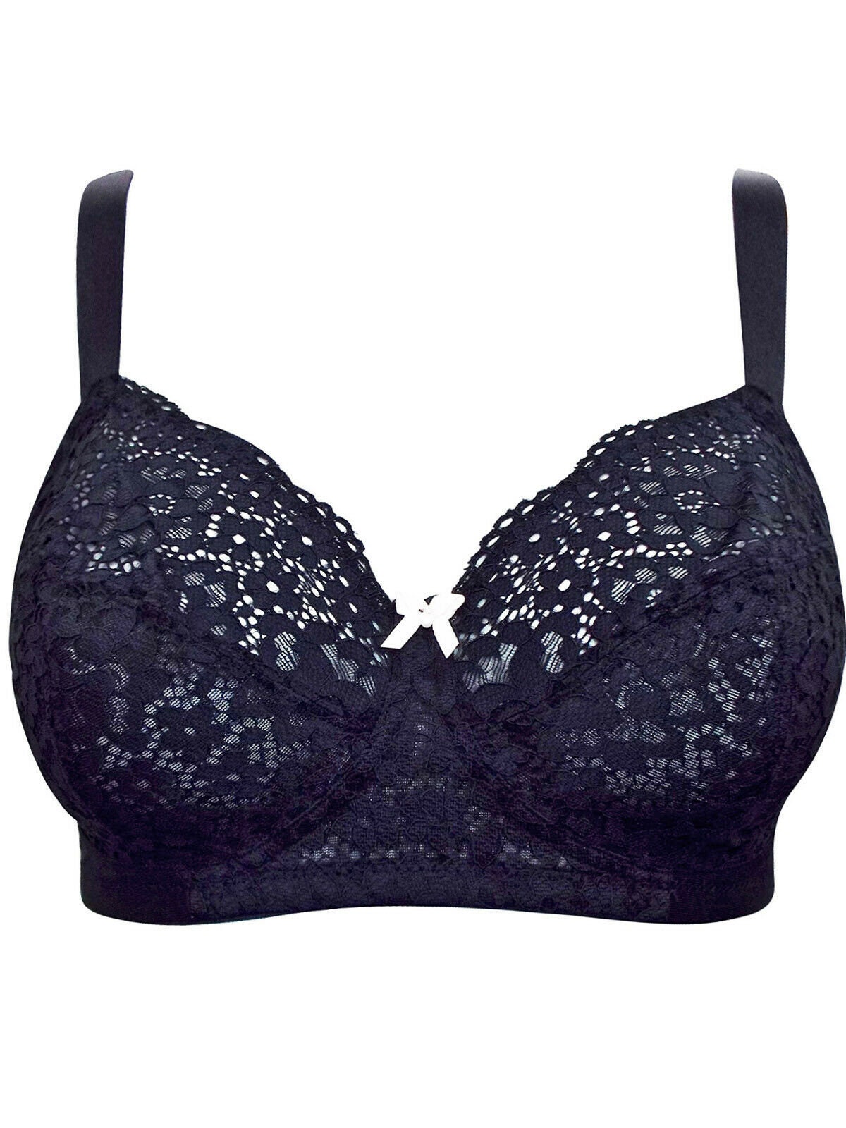 Black Lace Satin Sling Bra Black Lace Bra Adjustable Black Bra