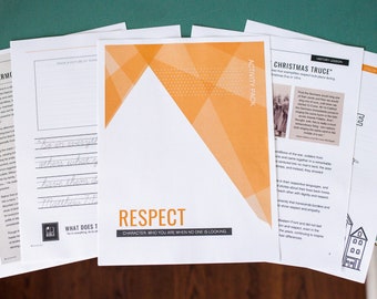 Youth Character Activity Pack - Respect