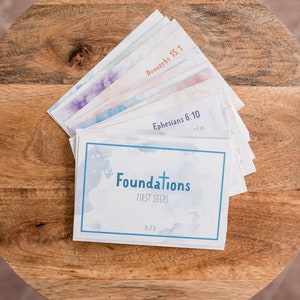 Foundations First Step Memory Verse Cards