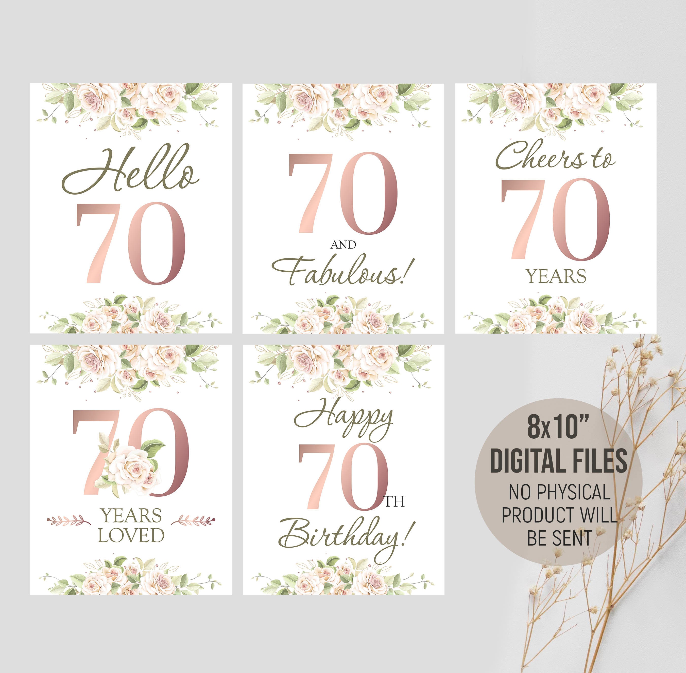 Letreros De 70 Cumpleaños Para Imprimir