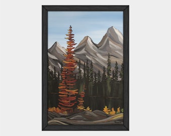 Burnt Pine Print