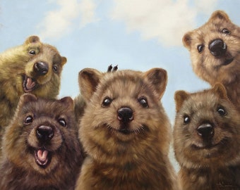 Selfie Quokkas - Art Print