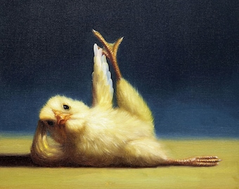 Yoga Chick Side Leg LIft - Art Print