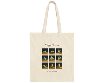 Yoga Chicks Collage - Canvas Tote Bag