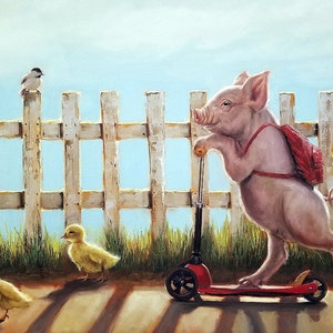 Paseo de verano - Lámina artística