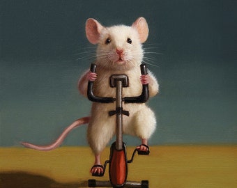 Gym Rat Spin - Art Print