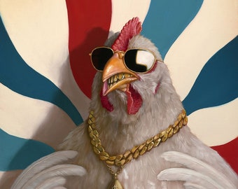 Grill Chicken - Art Print