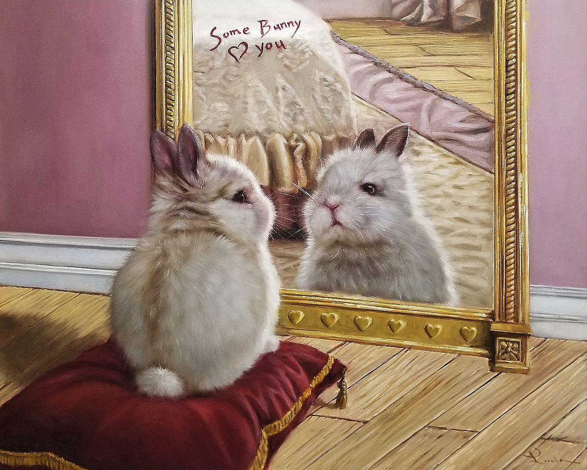 - Art Etsy Love Print Bunny