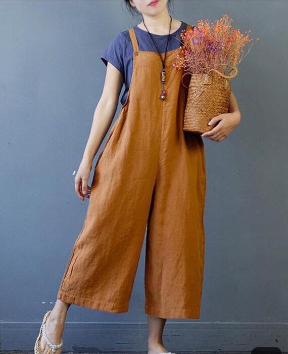 boho linen jumpsuit