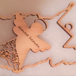 West Virginia Bijna Heaven Ornament - Glowforge / Cricut / Laser Engrave - SVG - PNG - JPEG