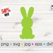 Kim Sullivan reviewed Bunny svg, Easter svg, Easter bunny svg, Rabbit svg, Silhouette, Cut file design, Baby shower decorations, Digital, Printable wall art