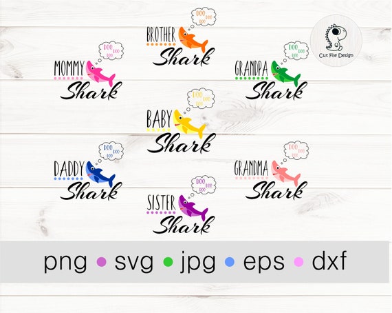 Download Family Shark Svg Bundle Baby Shark Mommy Daddy Sister Etsy