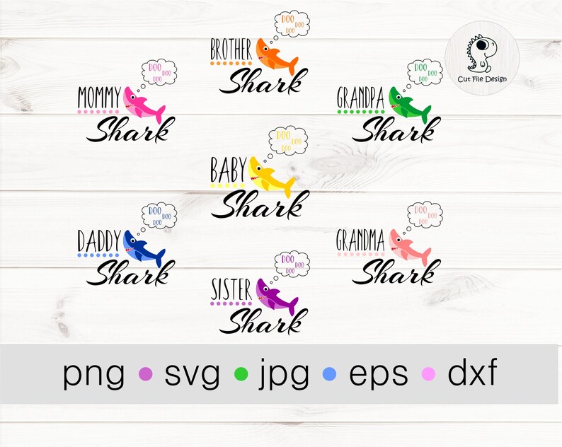 Free Free 217 Mommy Daddy Shark Svg SVG PNG EPS DXF File