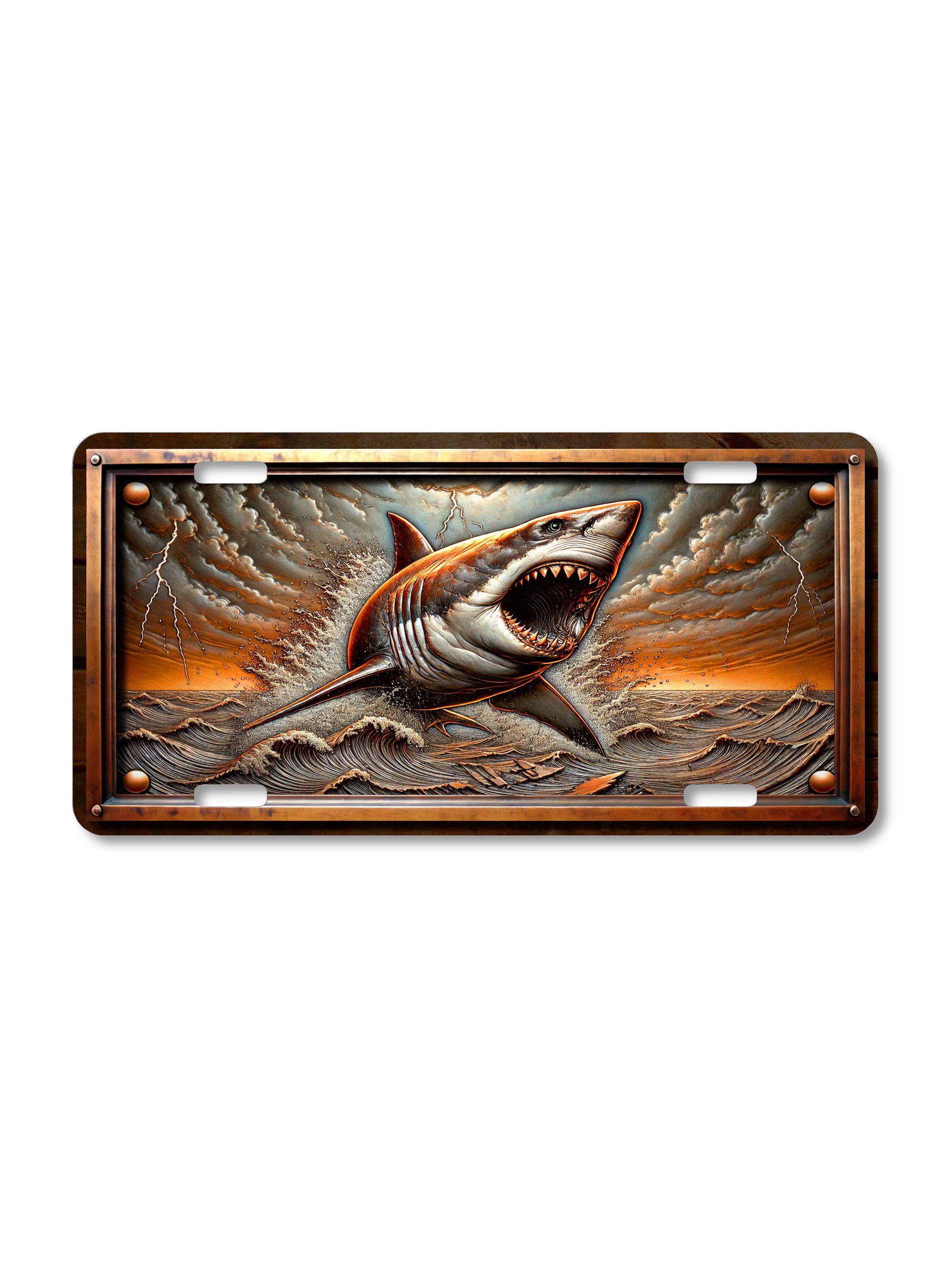 thumbnail image 2 of Fight Predator License Plate Tag - Durable Aluminum, Made In USA, New Car Metal Decor 2 of 6