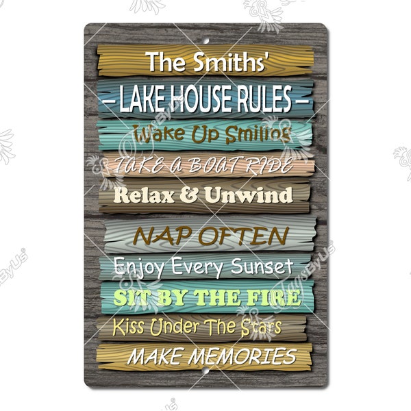 Lake House Rules Etsy