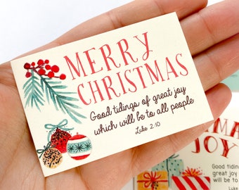 Good Tidings of Great Joy! Christmas Gift Tags