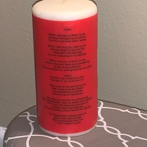 Personalized Pillar Candles (Unscented)