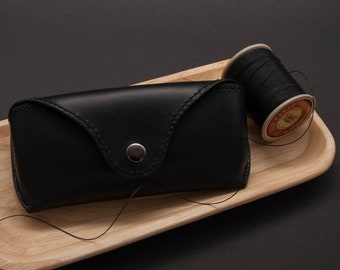 Funda de gafas de sol de cuero, estuche de gafas, estuche de cuero, protector de gafas, se ajustará Ray Ban, hecho a mano en Finand