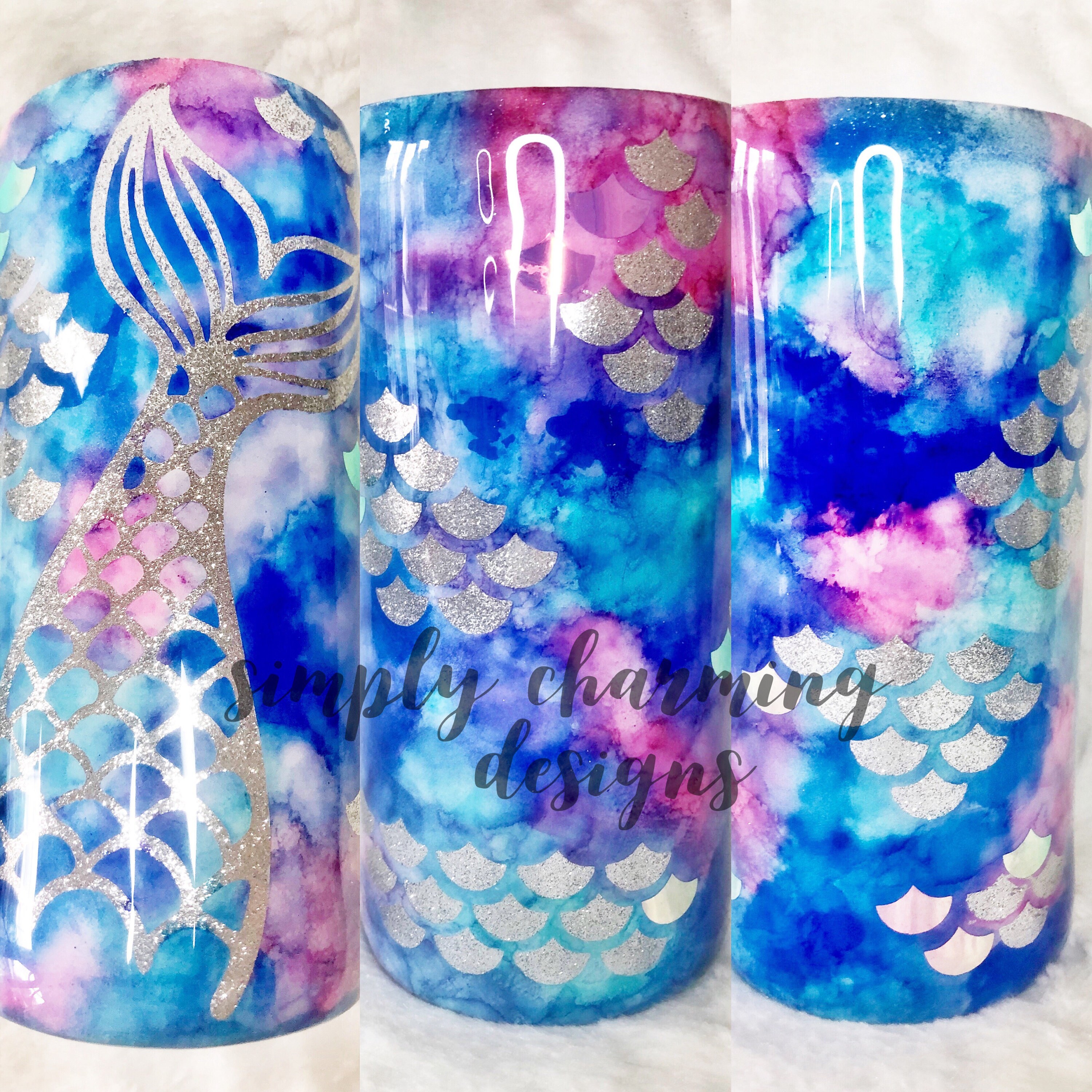 Mermaid Tumbler Etsy