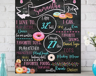 So Sweet Doughnut Birthday Sign