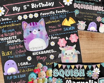 Squishmallow Chalkboard Birthday Set
