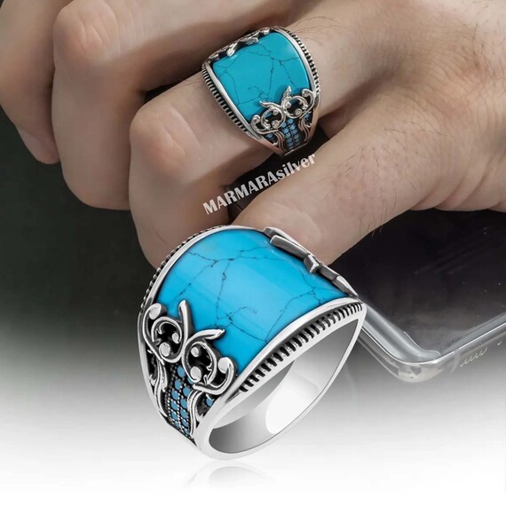 Turkish turquoise ring deals