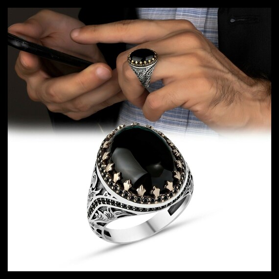 Etsy clearance onyx ring