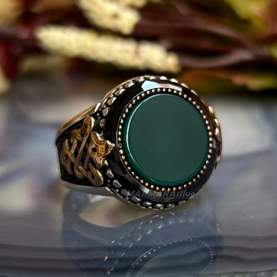Mens cheap agate jewelry