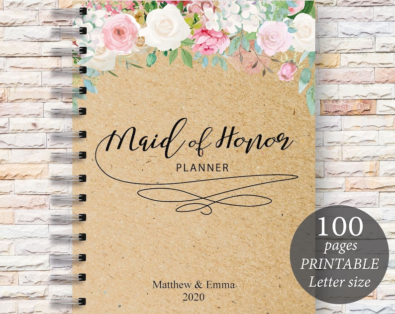 Maid of Honor Planner, Marriage Planner Printable, Marriage ceremony Building Ebook, Marriage, Bridal Shower Reward, Reward for Bride, Marriage Planner image regarding Maid of Honor Printable Planner identify Maid of Honor Planner, Wedding ceremony Planner Printable, Marriage Designing Guide, Wedding day, Bridal Shower Present, Present for Bride, Wedding ceremony Planner