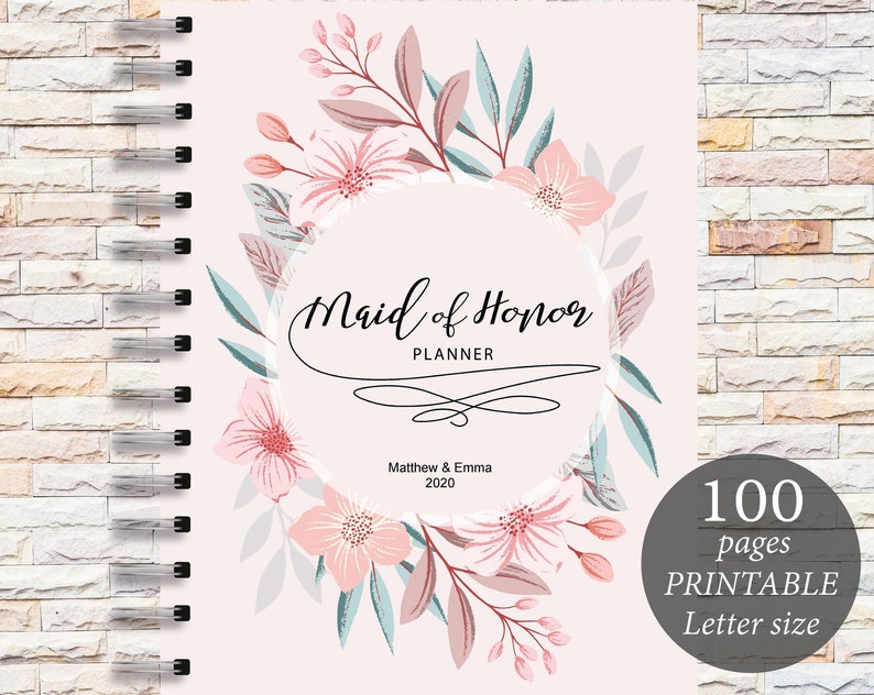 Maid of Honor Planner, Printable marriage planner, Final marriage ceremony planner organiser, Instantaneous down load, Weddings, Printable planner graphic relating to Maid of Honor Printable Planner known as Maid of Honor Planner, Printable wedding ceremony planner, Supreme marriage planner organiser, Prompt obtain, Weddings, Printable planner