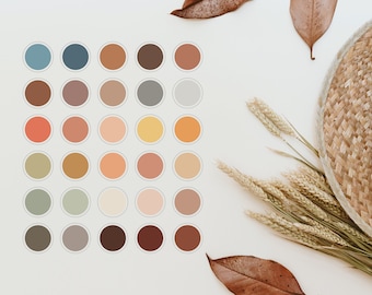 30 Neutral Instagram Highlight Icons, Blogger Influencer Kit (Instant Download)