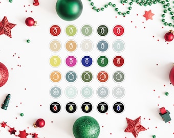 Christmas Lights Instagram Story Highlight Icons (Digital Download)