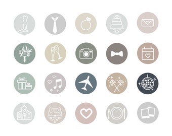 20 Instagram Highlights / App Icons, Wedding, Photographer, Flowers, Special Occasions, Party, Story Bundle