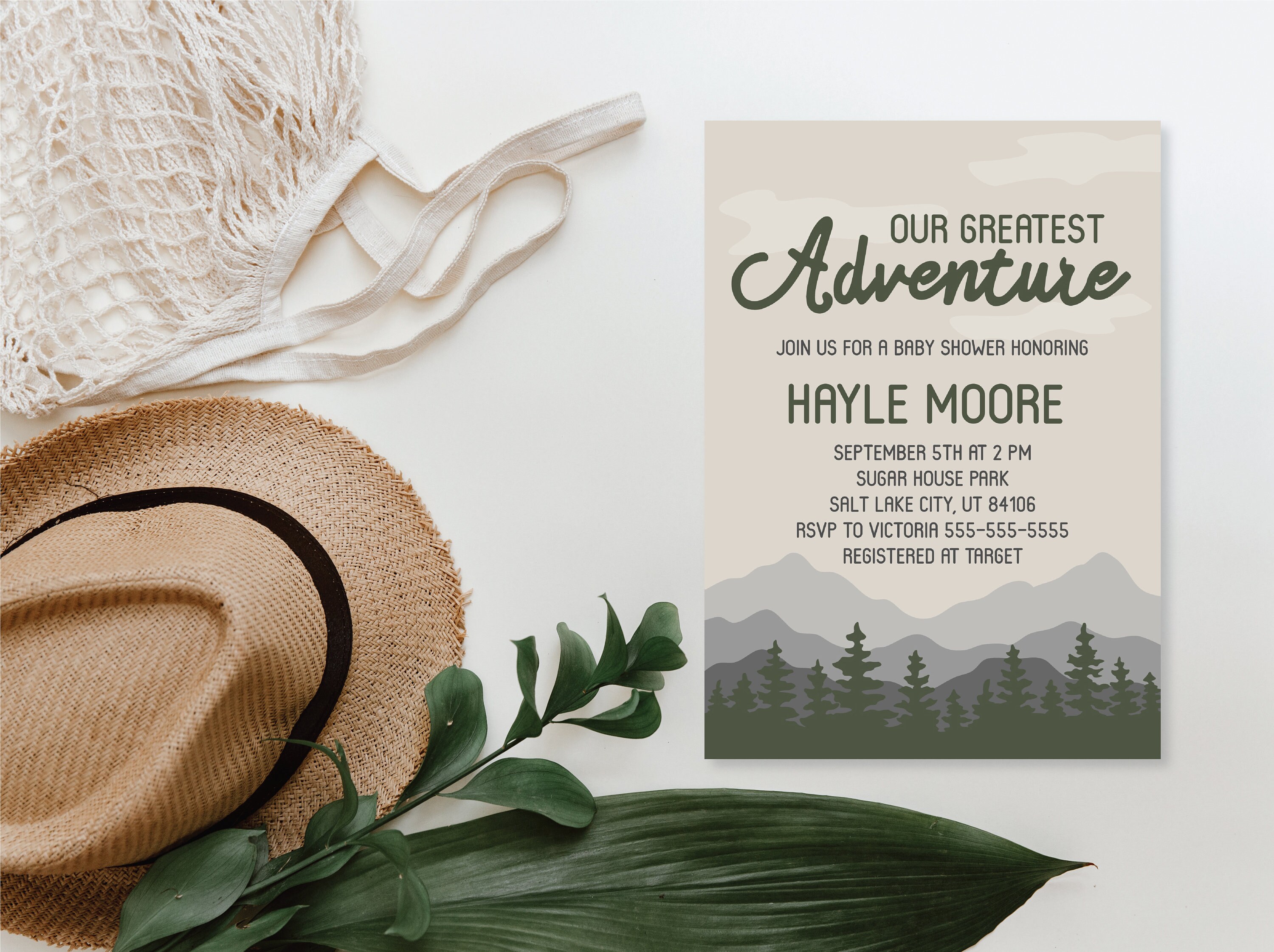 Our Greatest Adventure DIY Editable Printable Template Baby | Etsy