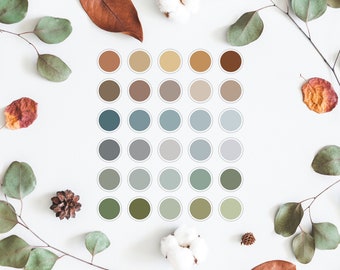 Earthy Instagram Highlight Icons, 30 Piece Set (Instant Download)