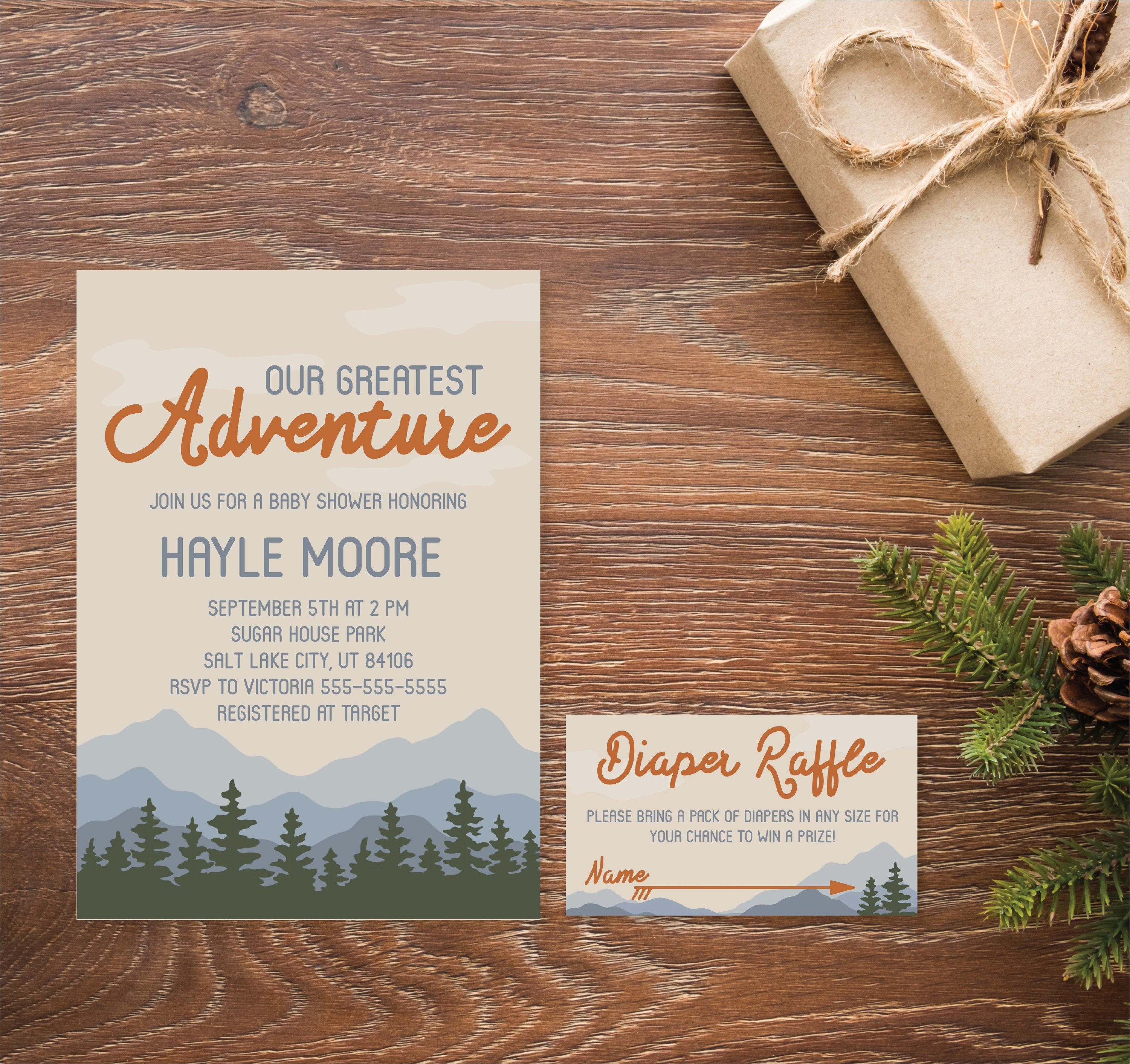 Our Greatest Adventure DIY Editable Printable Template Baby | Etsy