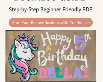 Banner Painting Business Guide | How to Start a Banner Business | Step-by-Step Beginner Guide | Digital Download