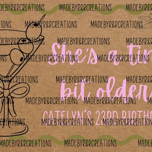 Tini Bit Older Birthday Theme Editable Banner Template