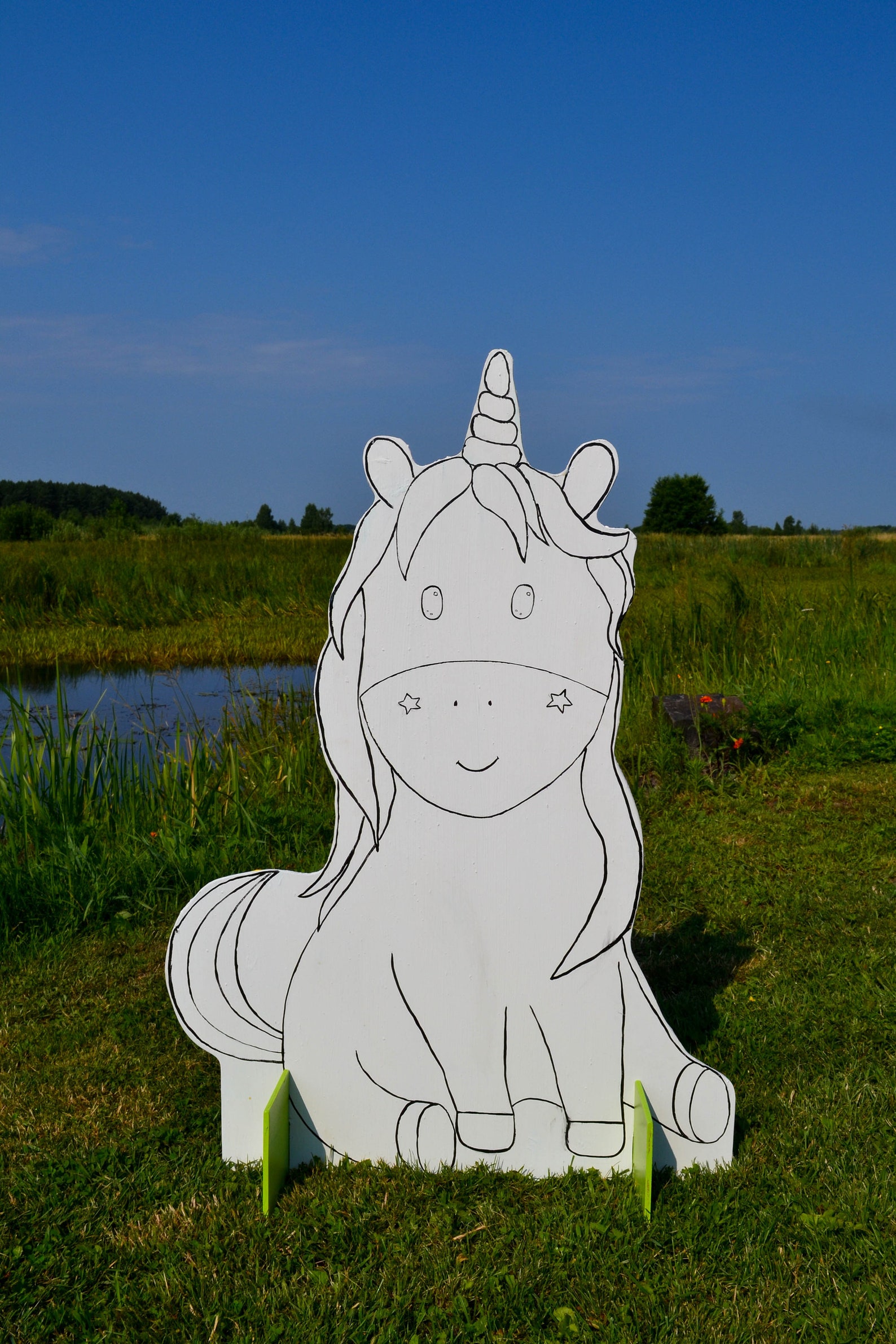 Handbemalte Party-Rasendekoration zum Einhorn-Geburtstag | Etsy