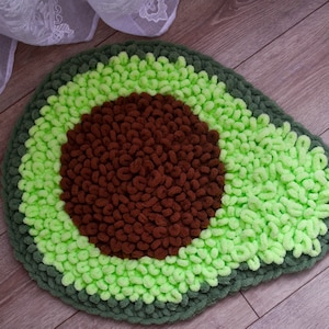 AVOCADO ACCENT RUG  Multipurpose Extra soft Green Mat . Avocado Kids room decor