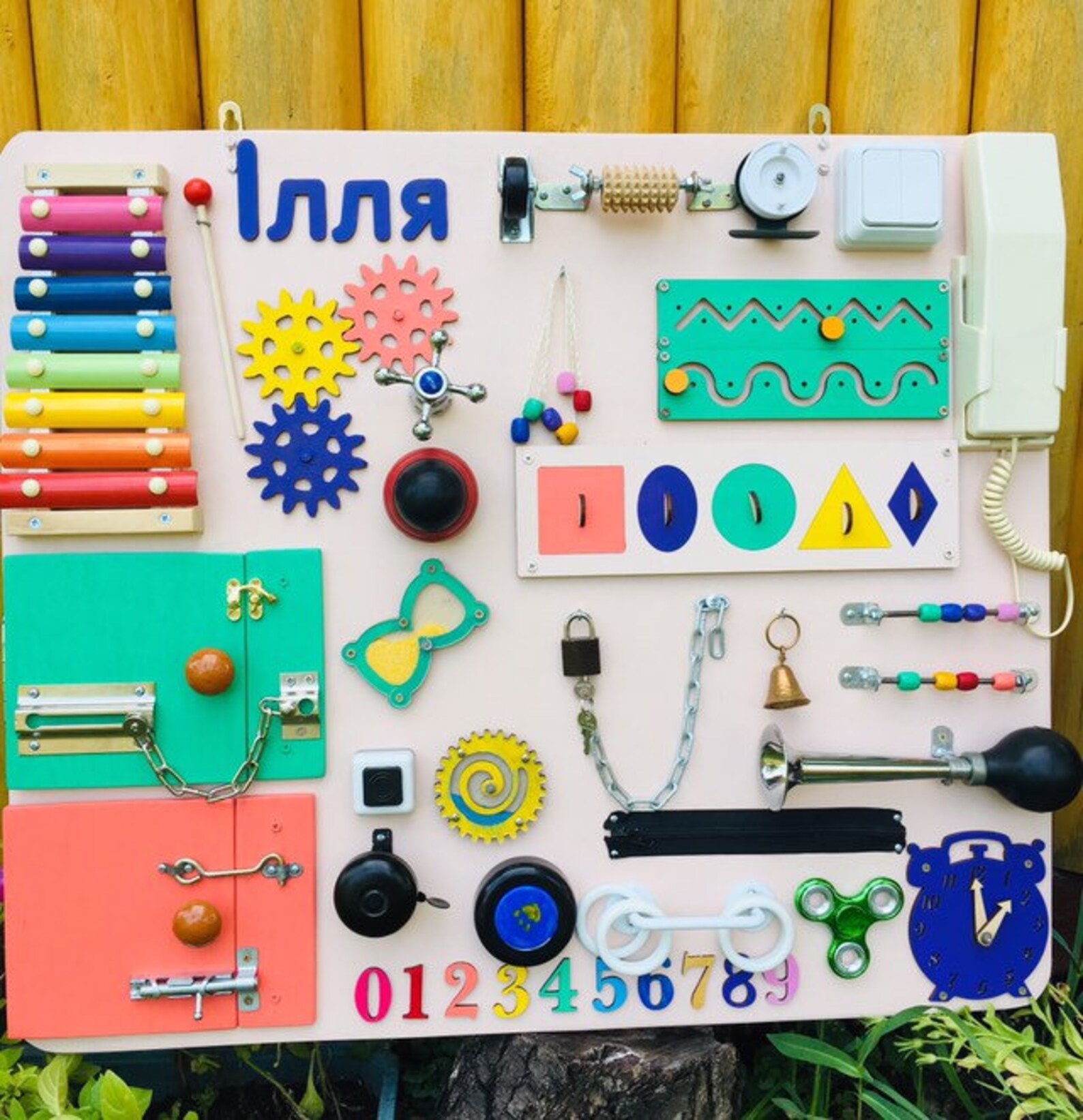 Learning Wall Toy for Kids waiting room furniture Busy Board Etsy