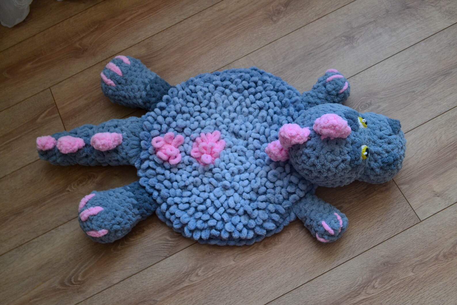 Cute Pastel Dinosaur Accent Rug Decor for the Girls Room Etsy