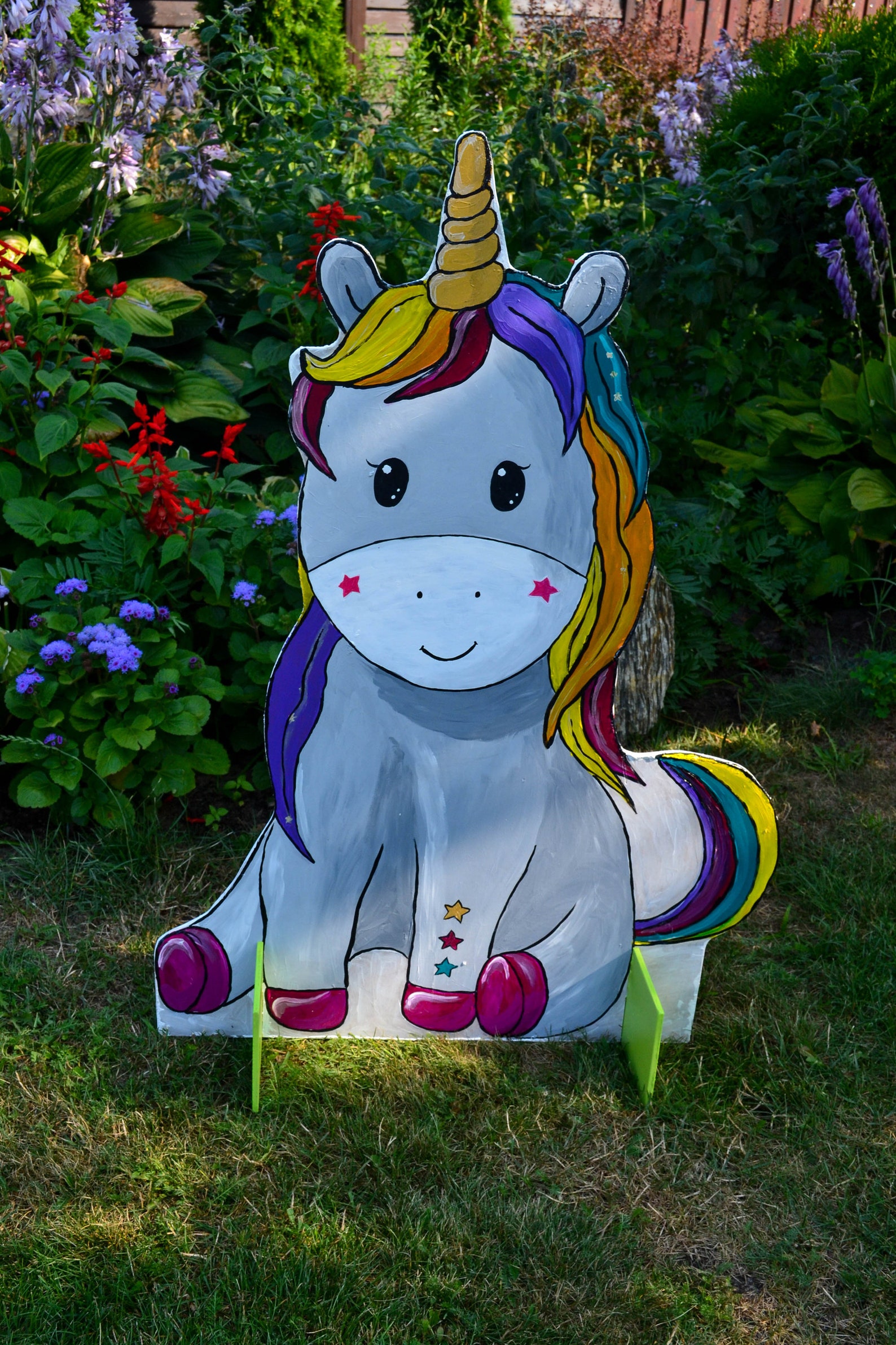 Handbemalte Party-Rasendekoration zum Einhorn-Geburtstag | Etsy